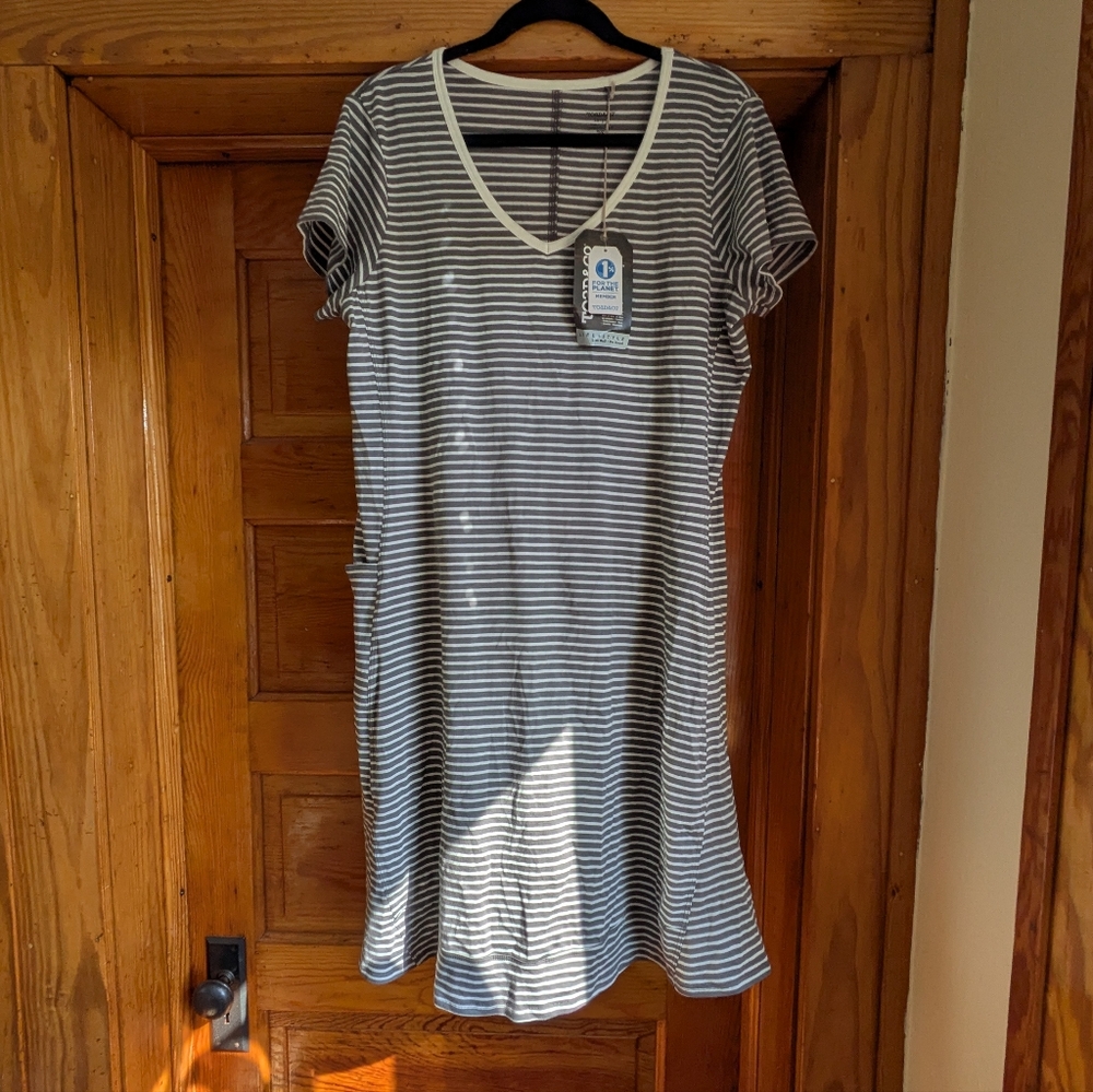 NWT Toad & Co Striped V-Neck Dress